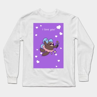 "I Love You" Fairy Sloth Long Sleeve T-Shirt